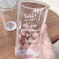 thumbnail image 3 of Yuarrent Taza para bebidas frías, vasos coreanos creativos con pajitas y cepillo incluidos, taza de café con letras originales Teteras, 3 of 6