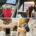 thumbnail image 7 of 1 Pack 20 oz Tumbler Lid, Replacement Lids Compatible for 20 oz Tumbler, 10/24 oz Mug and 10 oz Lowball, Travel Spill Proof Cup Lids Covers with Magnetic Slider Switch, BPA Free, Purple, 7 of 7