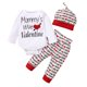 thumbnail image 2 of Conjunto de mono y pantalones de amor para el primer día de San Valentín de SDJMa para bebés recién nacidos, niños y niñas, 2 of 8