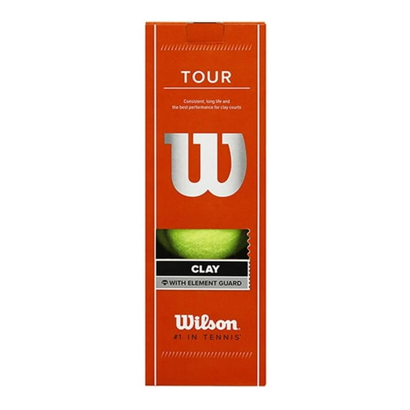 Pelota de Tenis Wilson para Canchas de Arcilla 3 piezas