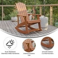 thumbnail image 4 of Flash Furniture Savannah Adirondack Rocking Chair Red 2/Pack (JJC14705RED2), 4 of 9