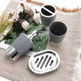 thumbnail image 6 of Unique Bargains 1 Set  Plating Soap Pump Dispenser Set for Bathroom for Laundry Rooms Gray, 6 of 6