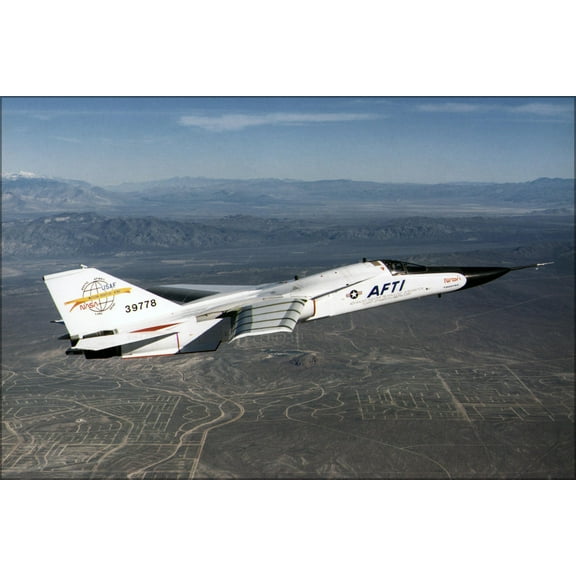 24"x36" Gallery Poster, Aircraft Fighter Jet F 111 AFTI NASA 0