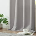 thumbnail image 6 of Curtainking Total Blackout Curtains 38x84 inch Grommet Curtains for Living Room, Grey, 2 Panels, 6 of 8