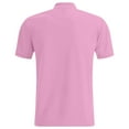 thumbnail image 4 of Polo T Shirts for Men Work Business Slim Fit Short Sleeve Golf Casual Tops Button Up Collared Performance Moisture Wicking Mens T-Shirts Pink XXL, 4 of 6