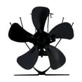 thumbnail image 3 of TJT 5-Blade Wood Stove Fan Heat Powered Stove Fan for Log Burner Fireplace Silent Black Mini, 3 of 12