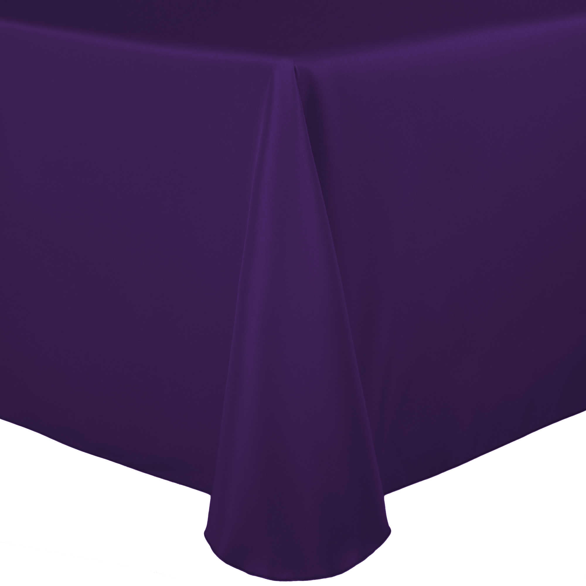 LinenTablecloth 54-Inch Square Polyester Tablecloth Purple 