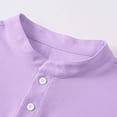 thumbnail image 4 of biudgviw Men's Henley Short Sleeve Shirt Casual Stylish Summer Tee Tops Comfy Textured Button T-Shirt for Everyday Wear, 4 of 6