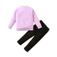 thumbnail image 2 of WIBACKER Baby Girl Clothes Toddler Girl Outfits Sweatshirt Pants Cute Little Kids Outfit Set Cat Girl Fall Winter Clothes, 2 of 7