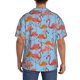 thumbnail image 3 of Fotbe Flamingo Camisa Estampada de Manga Corta para Hombre, Casual de Verano, Estilo Playero, Sin Arrugas-Large, 3 of 5