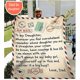 thumbnail image 1 of LHSHID Fleece Blanket to My Daughter Letter Printed Quilts Dad Mom for Daughter''s Air Mail Blanket Positive Encourage and Love Daughter''s Flannel Blanket Gifts 40x50in, 1 of 6