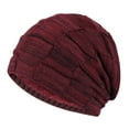 thumbnail image 2 of Aoochasliy Winter Hats Clothes Knitted Hat Women Autumn and Winter Solid Color Turban Hat Piles of Hats Breathable Hat, 2 of 4