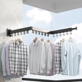 thumbnail image 1 of Foldable Drying Rack, Retractable Drying Racks For Laundry, Aluminum Alloy Push-pull Retractable Clothes Drying Rack For Balcony Laundry Room, Wardrobe, Bathroom, 1 of 7