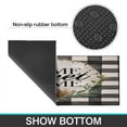 thumbnail image 7 of Green Plaid Rugs and Mats Non Skid Washable Absorbent Microfiber Soft Kitchen Mat for Floor Set Of 2 Decor Stain Resistant 17"x47"+17"x30", 7 of 7
