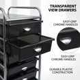 thumbnail image 7 of Organize Art supplies Beauty Products Kids' Cafts and Makeup with Black 10-Drawer Multipurpose Mobile Rolling Storage Organizer with Tray Cart | Perfect for Beauty Schools and Kitchen Organization, 7 of 7