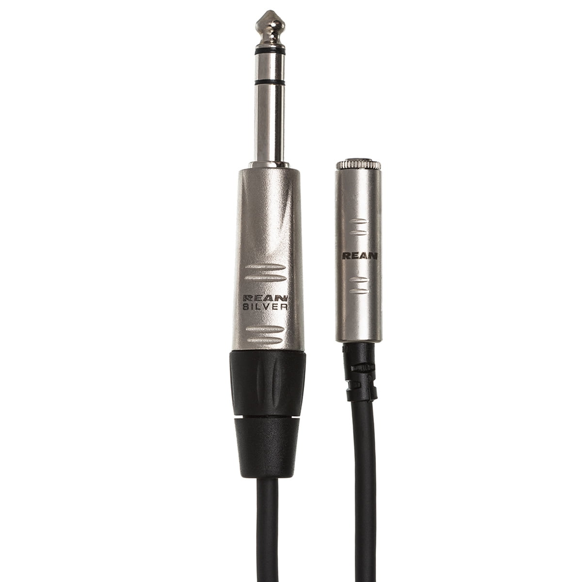 Hosa HXMS-005 5' Pro Headphone Adaptor Cable 3.5 mm TRS to 1/4 in TRS