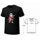 thumbnail image 4 of Rockstar Santa Claus Tee T-shirt Funny Chrismas Gift Guiter Retro Cartoon Graphic Short Sleeve Top For Rock Enthusiasts, 4 of 4