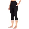 thumbnail image 2 of 1 pieza de pantalones de yoga de talle alto para mujer, mallas capris con bolsillos MFZFUKR 221562-2, 2 of 8
