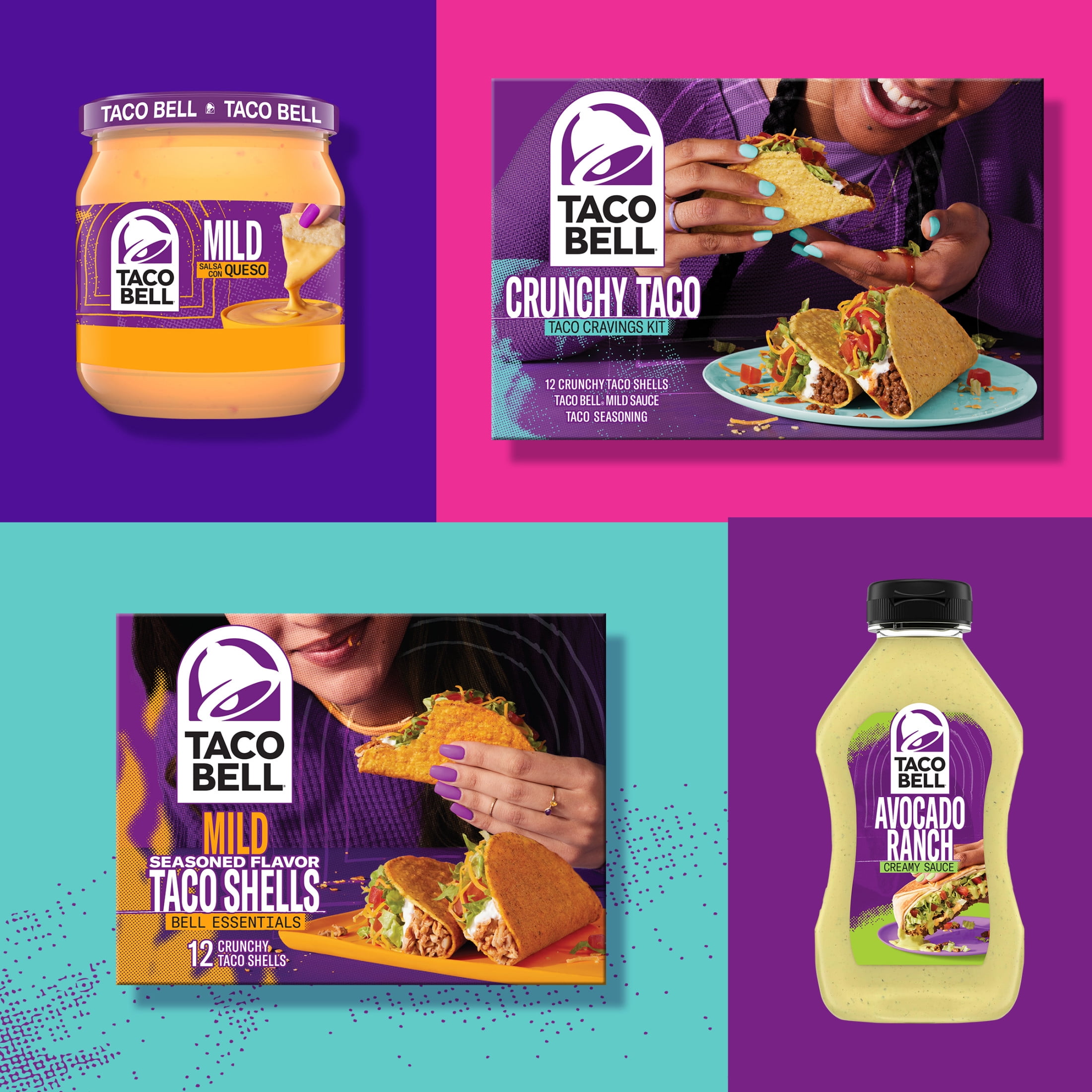 Taco Bell Creamy Avocado Ranch Sauce, 12 fl oz Bottle