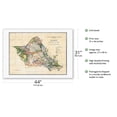 thumbnail image 2 of Oahu Hawaii - Hawaiian Islands - Survey Map - T.H. Territory of Hawaii USA - Vintage Map by John M. Donn c.1902 - Fine Art Rolled Canvas Print (Unframed) 27in x 40in, 2 of 4
