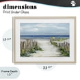 thumbnail image 4 of Stupell Industries Transitional Sunlit Dune Path To Ocean Birch Framed Print Under Glass, 23 x 17, by Sally Swatland, 4 of 8