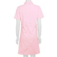 thumbnail image 5 of Miaeowve Women's Short Sleeve Button Down Lab Coat Chemist's Nurse Doctor Scientists Uniform Dress Pink Small, 5 of 7