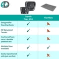thumbnail image 5 of Topo Comfort Mat by Ergodriven | The Original Not-Flat Anti-Fatigue Standing Desk Mat with Calculated Terrain | Accessories | Obsidian Black, 5 of 11
