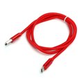 thumbnail image 1 of Cable de carga de cargador USB trenzado de alta resistencia de 1 m Cable de cargador de sincronización de datos Cable rojo tipo C, 1 of 5