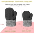 thumbnail image 3 of Winter Mittens Gloves for Baby Kids Toddler Newborn Infant, Unisex Cute Warm Fleece Lined Thick Thermal Gloves for Boys Girls, 3 of 8