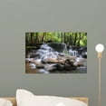 thumbnail image 1 of Waterfall Kanchanaburi Thailand Wall Mural by Wallmonkeys Peel and Stick Graphic (18 in W x 12 in H) WM202118, 1 of 4