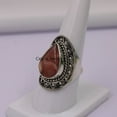 thumbnail image 4 of Silver Gift Ring, Rhodocrosite Solid 925 Sterling Silver Ring, 4 of 5