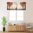 thumbnail image 2 of Paris Eiffel Tower Valance Rod Pocket Window Curtain for Kitchen Autumn Rainy France Street Thermal Insulated Room Darkening Curtain for Dinning Room, 2 of 6