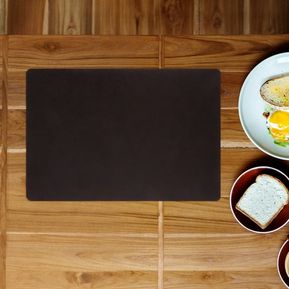 FRCOLOR 8pcs Reusable Pu Placemats For Dining Table Decoration Heat-Resistant And Splashproof Square Mats Pads For Kitchen And Patio