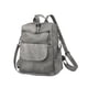 thumbnail image 1 of Guardurnaity Mochila impermeable de PU para mujer, ideal para la escuela y viajes. Mochila tipo bolso. Bolsos de hombro para mujer. Mochilas gris, 1 of 6