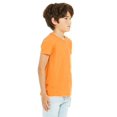 thumbnail image 3 of The Bella + Canvas Youth Jersey Short Sleeve T-Shirt - NEON ORANGE - L, 3 of 4