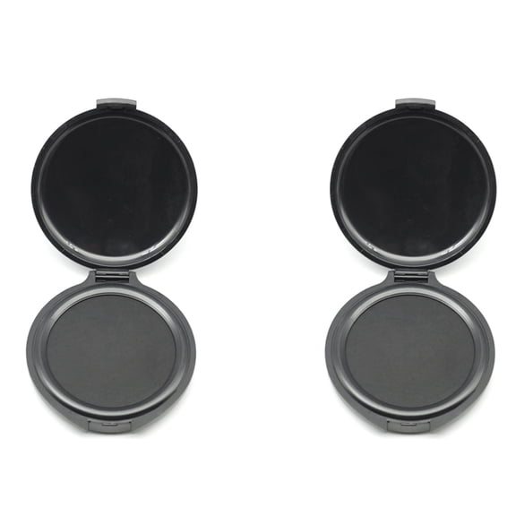 2X Fingerprint Ink Pad No-Wash Quick-Drying Portable Quick-Drying Ink Pad - Black