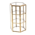 thumbnail image 2 of simhoa Hexagonal Geometric Glass Box Terrarium Air Plant Planter Candleholder Copper, 2 of 8
