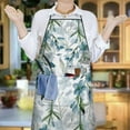 thumbnail image 6 of Pioneer Flower Floral Print Pattern Apron-Garden Aprons for Women with Pockets-Cotton Linen Waterproof Kitchen Cooking Gardening Aprons Adjustable for Kitchen,Cooking,BBQ and Salon 33x27 Inch, 6 of 7