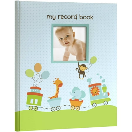 Lil Peach Safari Train Baby Memory Book Photo Journal, Multi-color