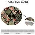 thumbnail image 6 of Pioneer Flower Floral Print Pattern Round Fitted Tablecloth with Elastic Edge,Dining Table Cover Waterproof,Outdoor Round Tablecloth for Camping,Dining,Indoor and Outdoor, 6 of 7