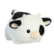 Aurora 33555 10 in. Adorable Spudsters Tutie Cow Comforting Cuddles Playful Charm Stuffed Animal Toy, White
