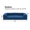 thumbnail image 5 of Furhaven Cama de gel refrescante para perros medianos y pequeños con refuerzos extraíbles y funda lavable, para perros de hasta 35 libras - Sofá acolchado - Azul marino (azul), mediano, 5 of 5
