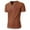 Brown, variant on Men's Muscle Fit Summer Casual Short Sleeve T-Shirt Slim Stretch Fashion Top Lightweight Comfortable Tee for Sports and Daily Wear Men's Loose Fit Casual Fashion Shirt