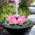 thumbnail image 6 of kladzum Fish Tank Decorations Solar Floating Outdoor Water Feature Garden Pond Water Feature Leaf Flower Combination Pond Plants, 6 of 6