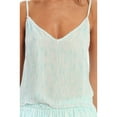 thumbnail image 4 of LoveShackFancy Women's Aquatic Scales Crop Cami 1/S Turquoise, 4 of 4