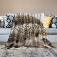 thumbnail image 2 of Orinice  Hedgehog Throw Blanket, Atelerix Albiventris Photography with Mother and Love and Family Theme, Flannel Fleece Accent Piece Soft Couch Cover for Adults,  50x60in, 2 of 6