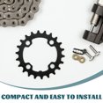 thumbnail image 3 of OULII 1Pcs Black Chainring Disc For Mountain Bicycle Repair Tool Enhance Riding Efficiency Sturdy Design, 3 of 8