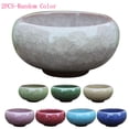 thumbnail image 2 of Dream Lifestyle Ceramic Flower Pots,Mini Ice Cracking Drip Glazed Planters with Drain Hole for Succulent Herbs Cactus,Pure Color Flowerpots for Indoor & Outdoor Succulent Decor, 2 of 8