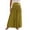 Gold, variant on Tqcoqu Women's Solid Cotton Linen Maxi Skirt,High Waist Smocked Waist Rivet Decor Flowy Long Beach Skirt