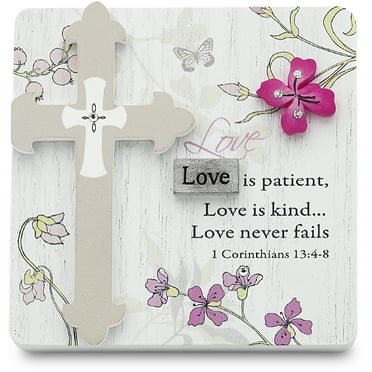 Love - 3" x 3" Self-Standing Plaque